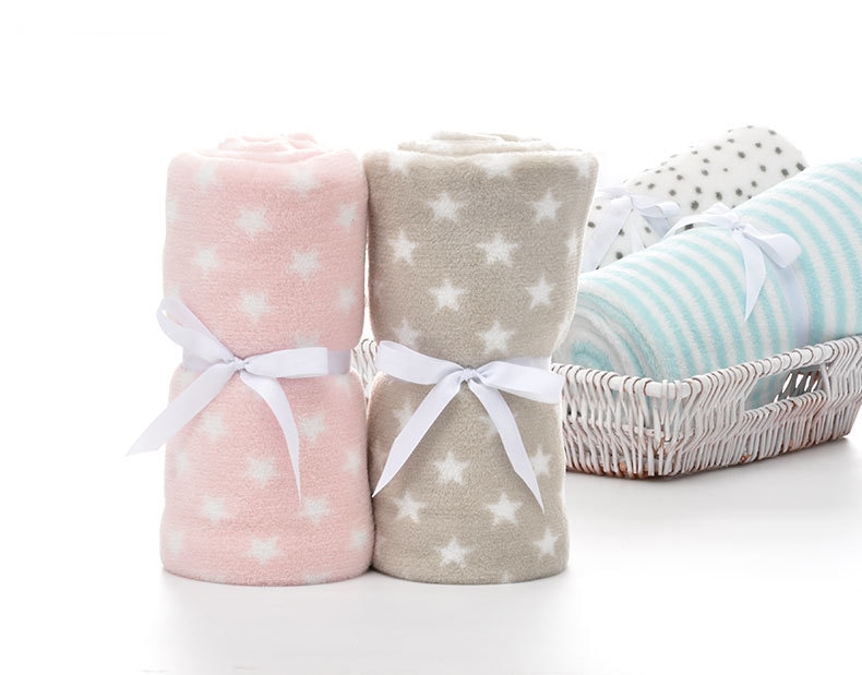 Baby Blankets Super Soft Newborn Swaddle Wrap 100*75cm Toddler Kids Boy Girl Sofa Bedding Blankets Multi-Functional Child Quilts